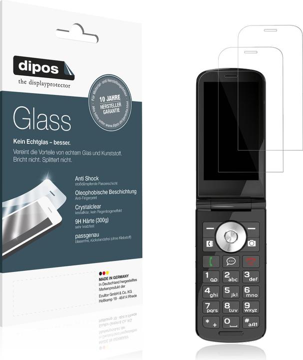 Actual product image Dipos Anti-Shock Screen Protector Clear (1 Piece, Emporia TouchSmart)