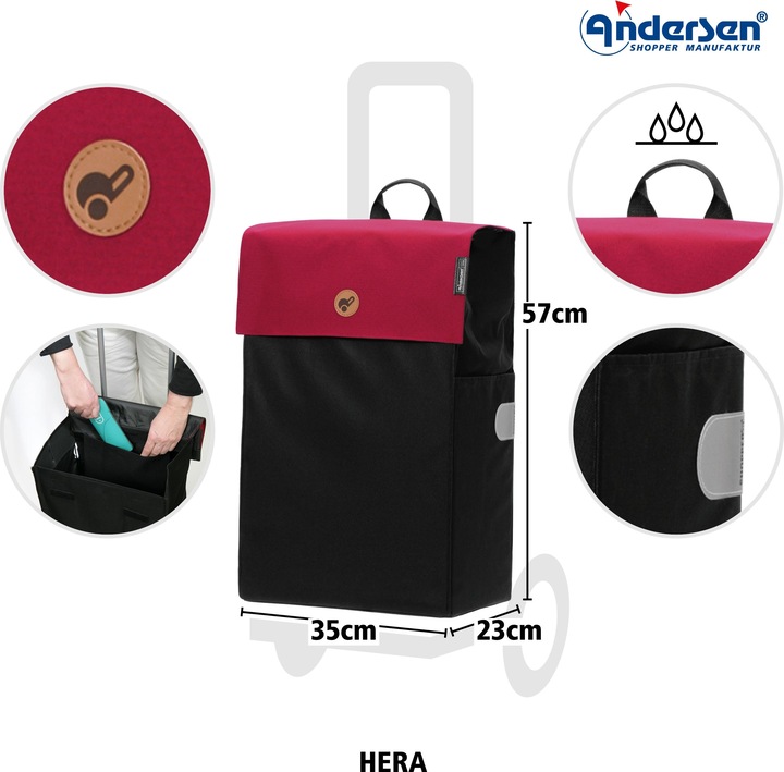 Immagine prodotto Andersen Scala Shopper Treppensteiger Hera carrello spesa 56 cm