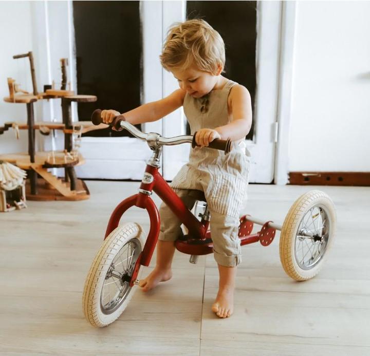 Produktbild Trybike Laufrad 2 in 1 vintage, red matt (12")