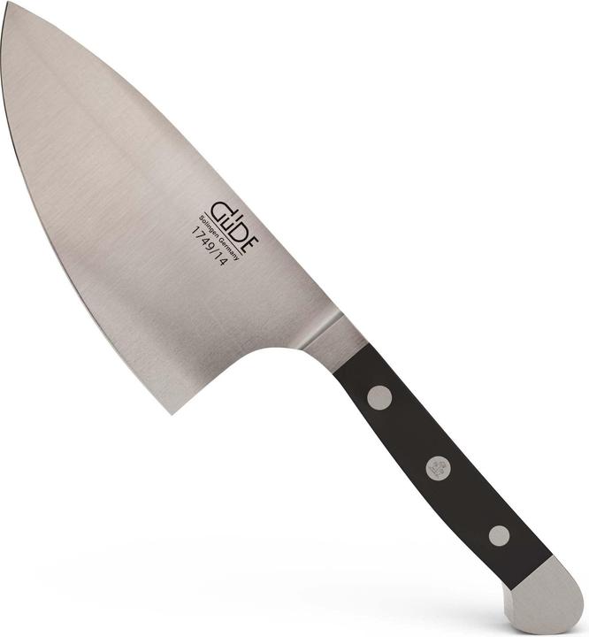 Gude Alpha kruidenmes haai 14 cm messenstaal zwart (14 cm)