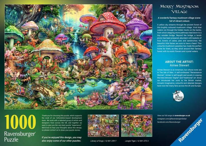 Actual product image Ravensburger Puzzle Fröhliches Pilzdorf, 1000 Teile. (1000 pieces)