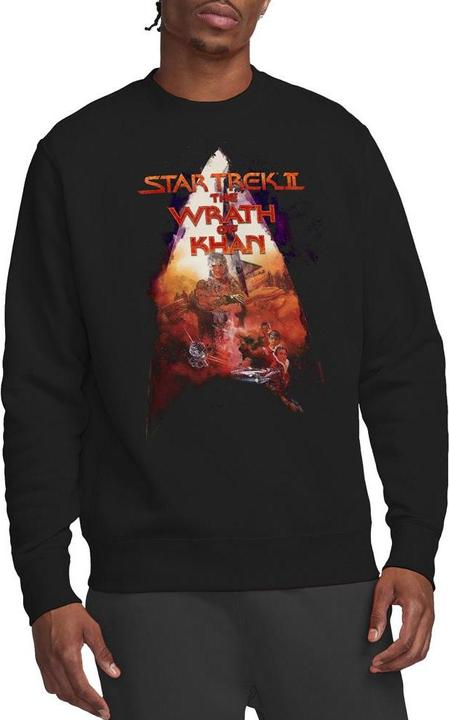 Actual product image Unisex Adult The Wrath of Khan Poster Sweatshirt (S)