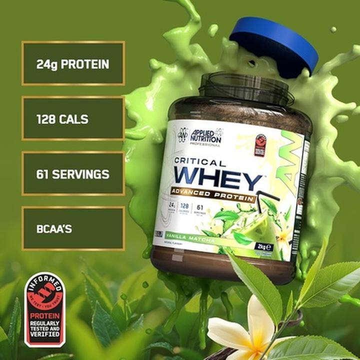 Actual product image Applied Nutririon Critical Whey (2000 g, 1x, Matcha, Vanilla)