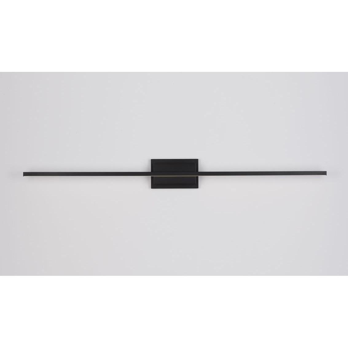 Nova Luce, Wandleuchte + Deckenleuchte, AZURE LED Wandleuchte Schwarz 28,5W Warmweiss 120,5x6,9x11,8cm 9267020