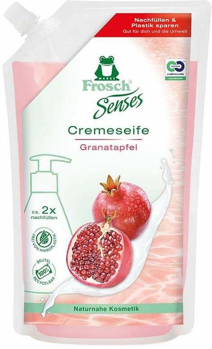 Actual product image Frosch Cream soap Pomegranate Refill (Liquid soap, 500 ml)