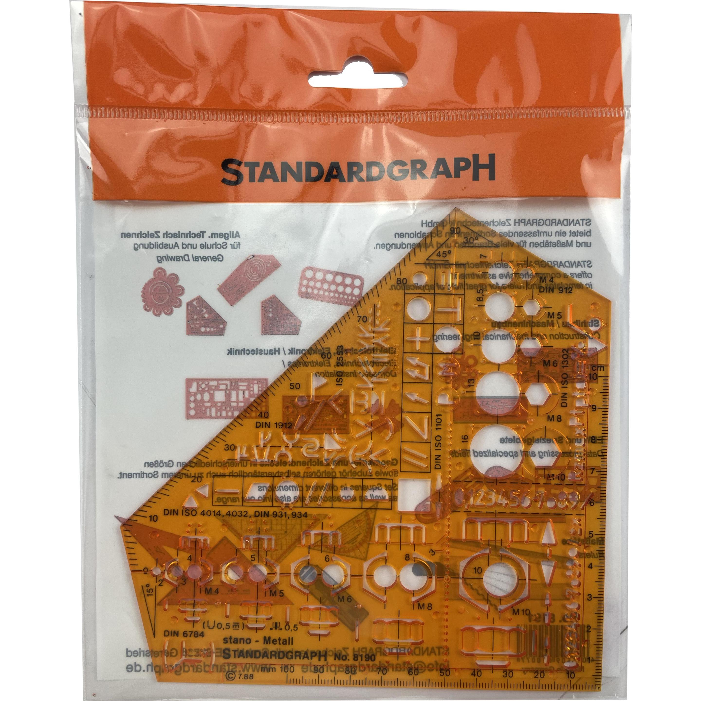 Thumbnail - Standardgraph, Lineal, Winkel Stano Metall (155 mm)