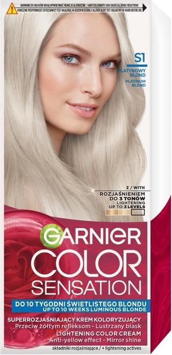 Produktbild Garnier Color Sensation Creme farba do włosów S1 Platynowy Blond (Platynowy Blond)