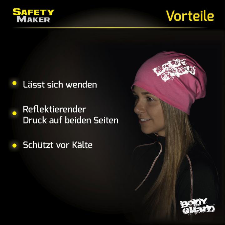 Image du produit SafetyMaker Bonnet réversible réfléchissant rose/argenté