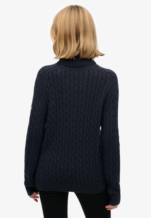 Actual product image Superdry Slouchy Cable Roll Neck Sweater (S)