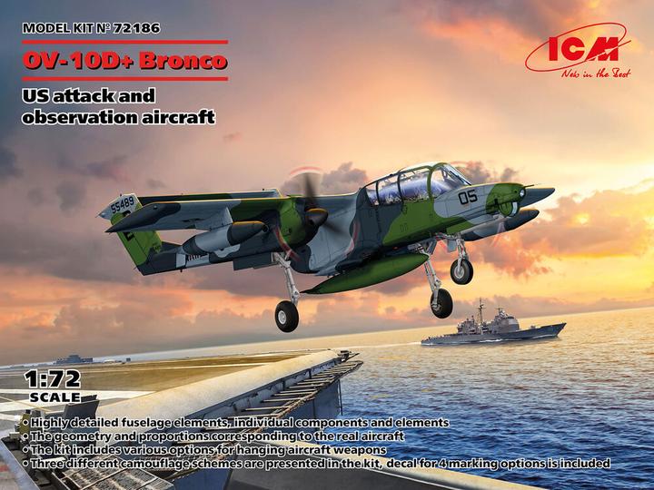 Image du produit ICM OV-10D+ Bronco, avion d'attaque et d'observation américain