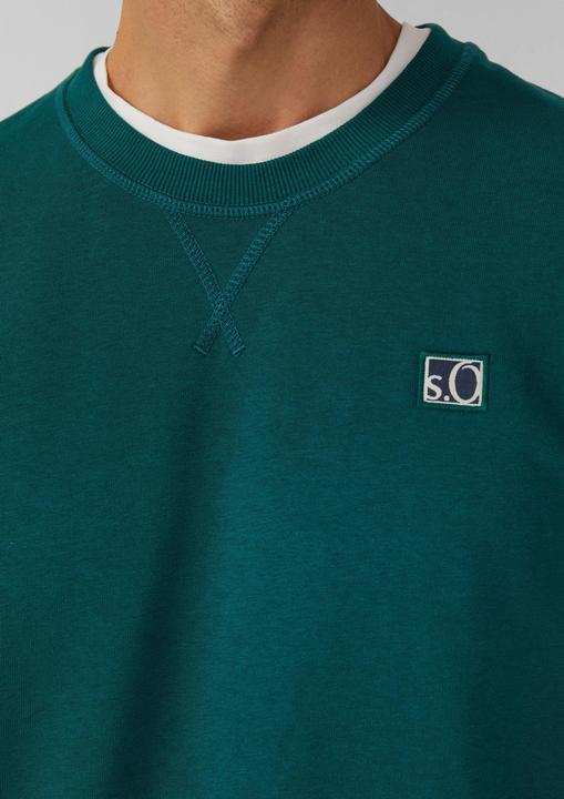 Produktbild s.Oliver Sweatshirt Sweatshirt aus Baumwollmix mit Crew Neck (M)