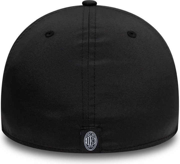 Actual product image New Era 39Thirty Stretch Cap RUBBER AC Mailand schwarz - M/L (M/L)