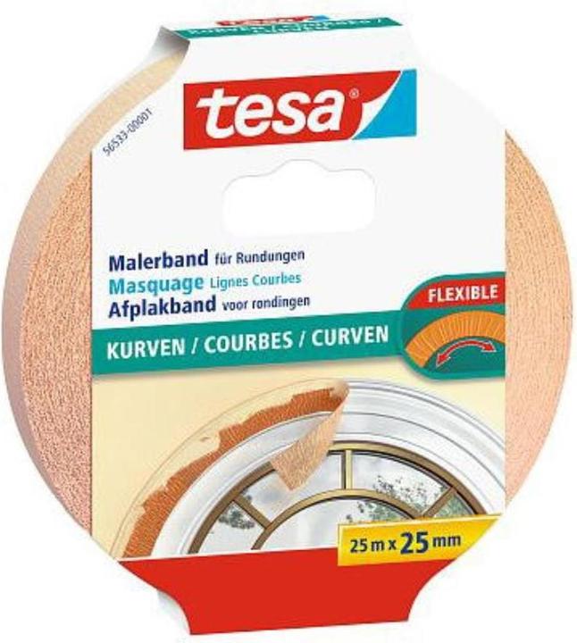 Produktbild tesa Malerband für Kurven, Kurvenband (25 mm)