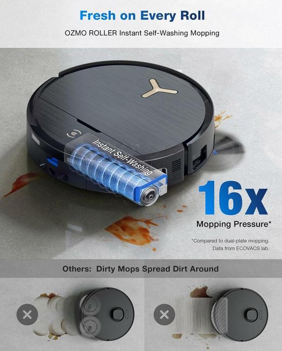 Actual product image Ecovacs X9 Pro Omni (16600 Pa, Mop roller)