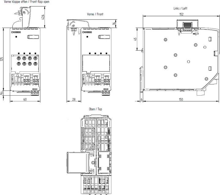 Produktbild Siemens Extension module SITOP CNX8600 24VDC 10A