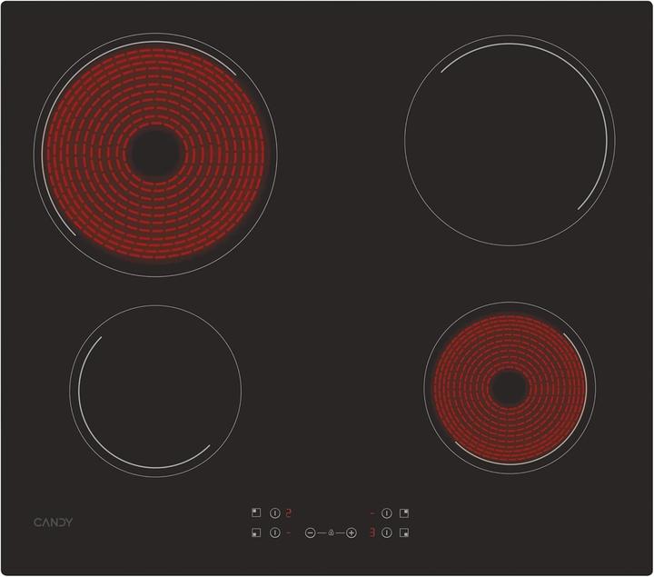 Produktbild Candy CH64CCB/4U2 (59 cm, Elektrokochfeld)