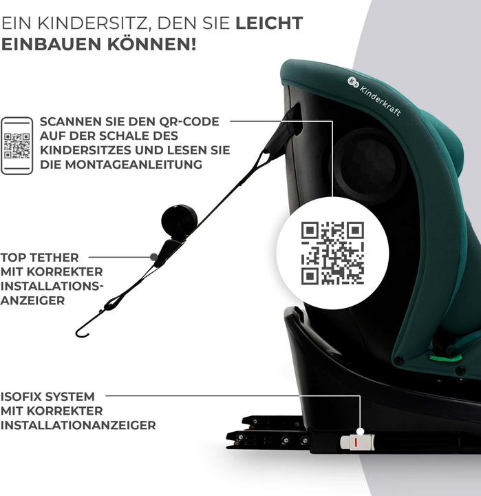 Actual product image KinderKraft I-Grow (Reboarder, ECE R129/i-Size Standard)