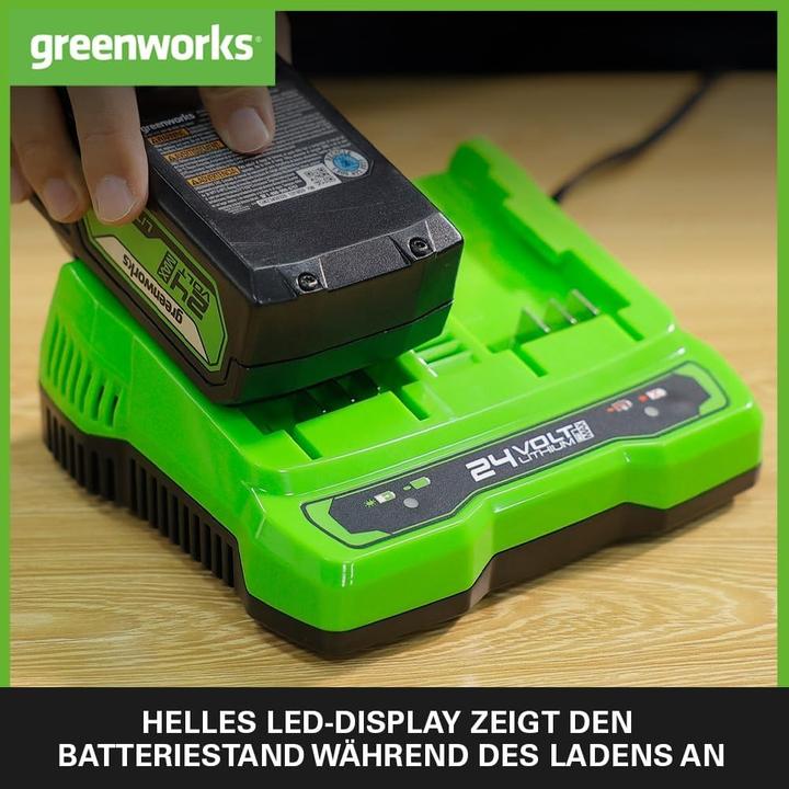 Produktbild Greenworks 24V Starterskit - 2 x 4 Ah Accu's En Duolader (24 V)