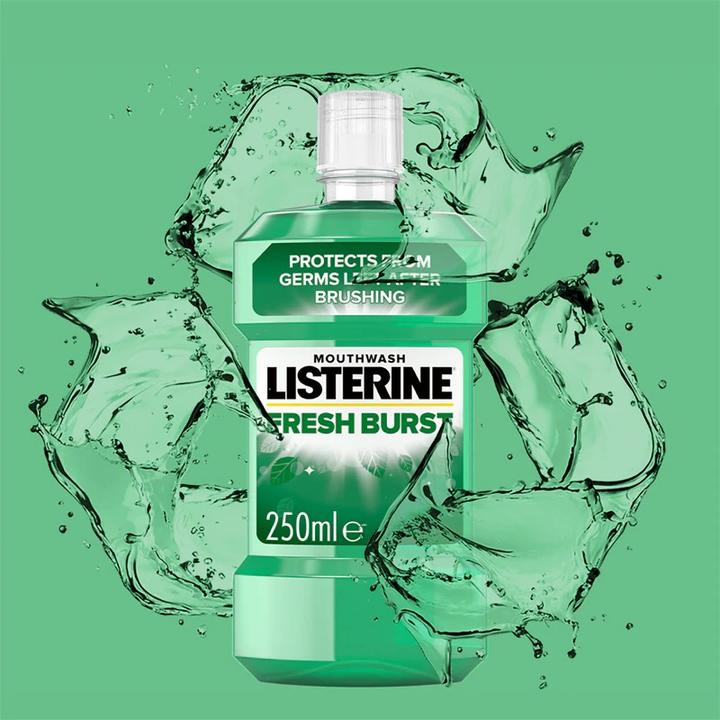 Actual product image Listerine Mouthwash Fresh Burst (250 ml, Mouthwash)