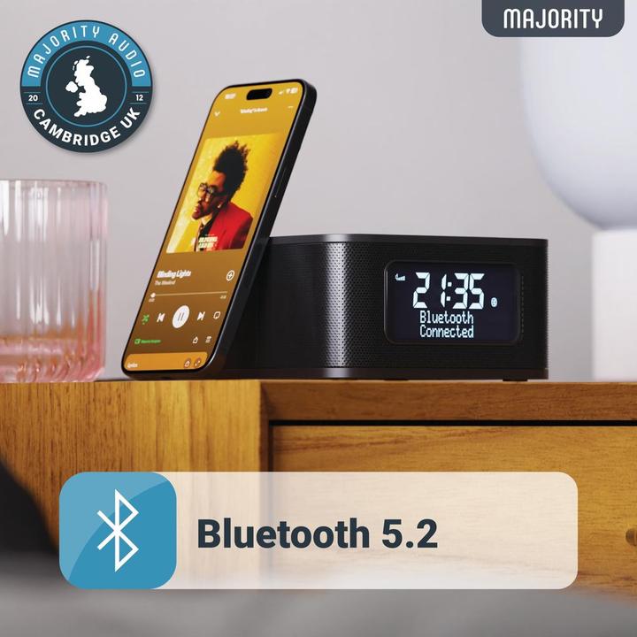 Produktbild Majority Knapton DAB+ Radio mit Qi Ladefunktion (DAB+, FM, Bluetooth)