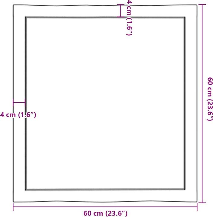 Image du produit VidaXL Chaim (60 x 60 x 4 cm)
