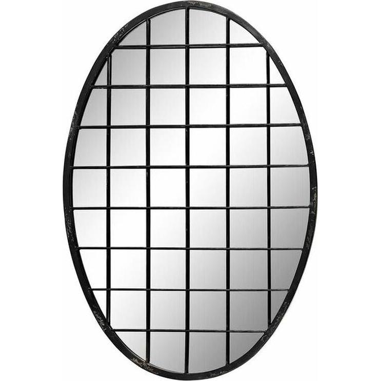 DKD Home Decor, Specchio, Wall mirror Black 47,5 x 2,3 x 70 cm (47.50 x 2.30 cm)