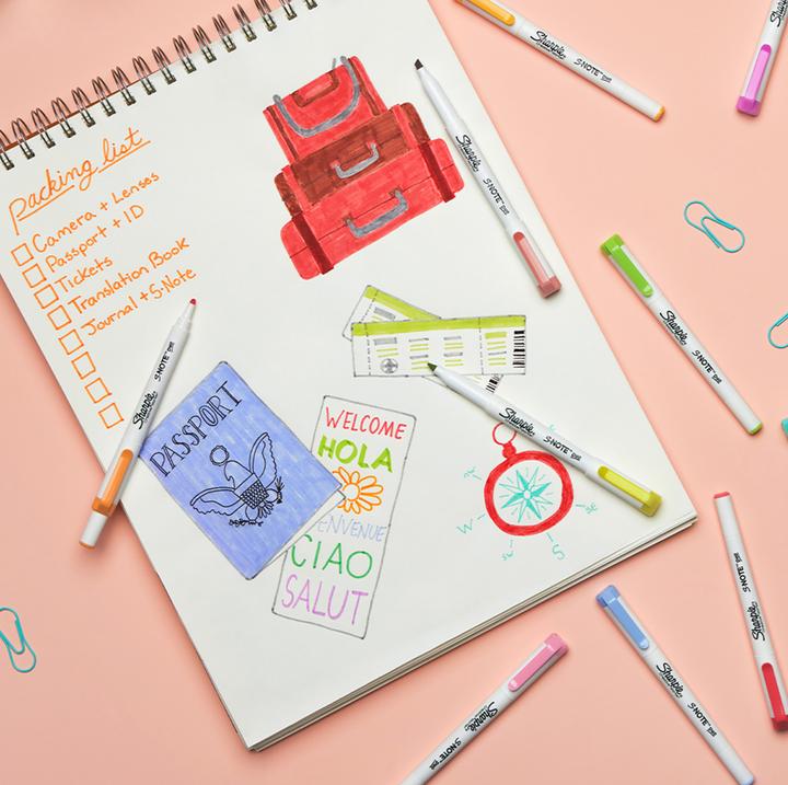 Produktbild Sharpie Textmarker S-Note DUO Keil- und Rundspitze 8er Blister (8x)