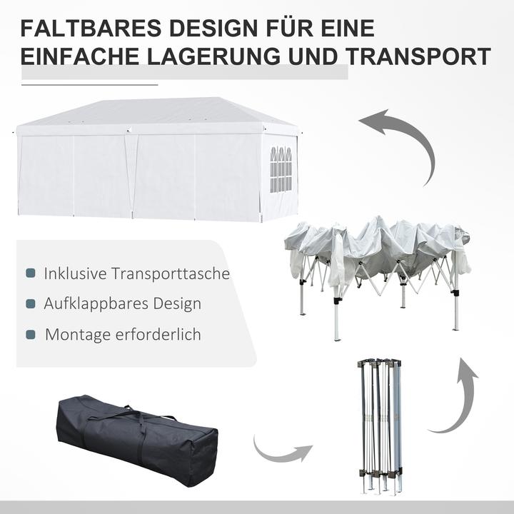Actual product image Outsunny Folding pavilion (585 cm, 295 cm)