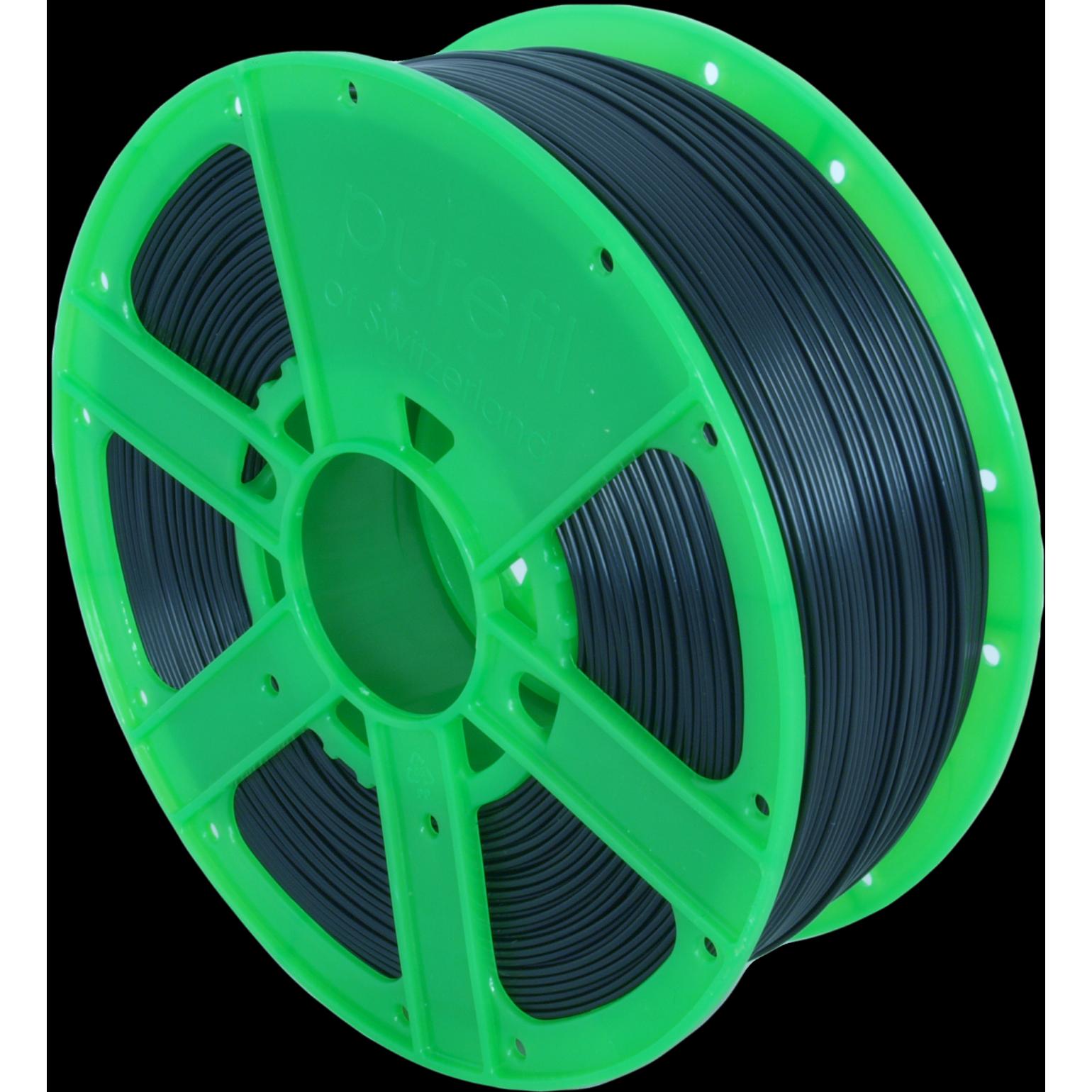 Purefil Filament (ABS, 1.75 mm, 1000 g, Schwarz), 3D Filament, Schwarz