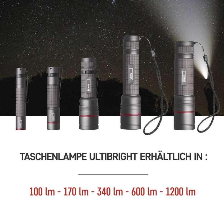 Image du produit Emos CREE LED Lampe de poche métallique Ultibright 50, 100lm, 1xAAA (9.80 cm, 100 lm)