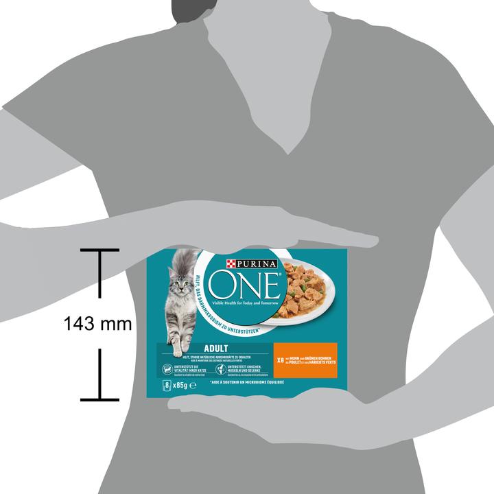 Produktbild Purina ONE Huhn (Adult, 8 Stk., 680 g)