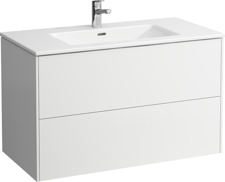 Produktbild Laufen Pro S Set Base 1000, Waschtisch, 1 Hahnloch, Überlauf, inkl. Waschtischunterschrank, 2 Schub
