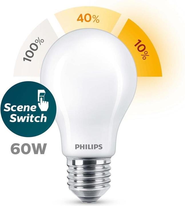 Actual product image Philips Professional Lamp 2 W to 8 W (60 W) E27 variable colour temperature (E27, 806 lm, 1 x)