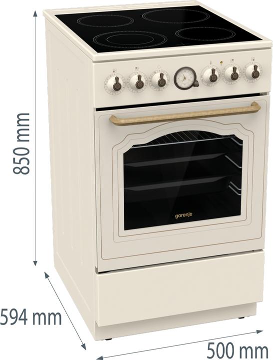 Gorenje Gore Herd GECS 5B70CLI A cr ExtraSteam