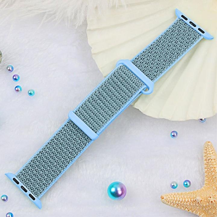 Produktbild Cover-Discount Apple Watch 44/45/46/49mm - Nylon Stoff Band flexibel mit Klett (Nylon)