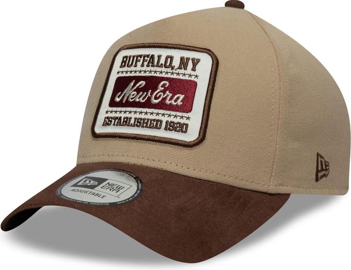Produktbild New Era A-Frame Mesh Trucker Cap - Brand Patch Camel Beige (One Size)