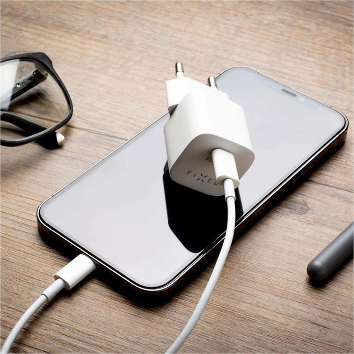 Image du produit Fixed Chargeur de voyage Mini USB-C 20W+ Câble USB-C/Lightning, Blanc (20 W, 1 portion)