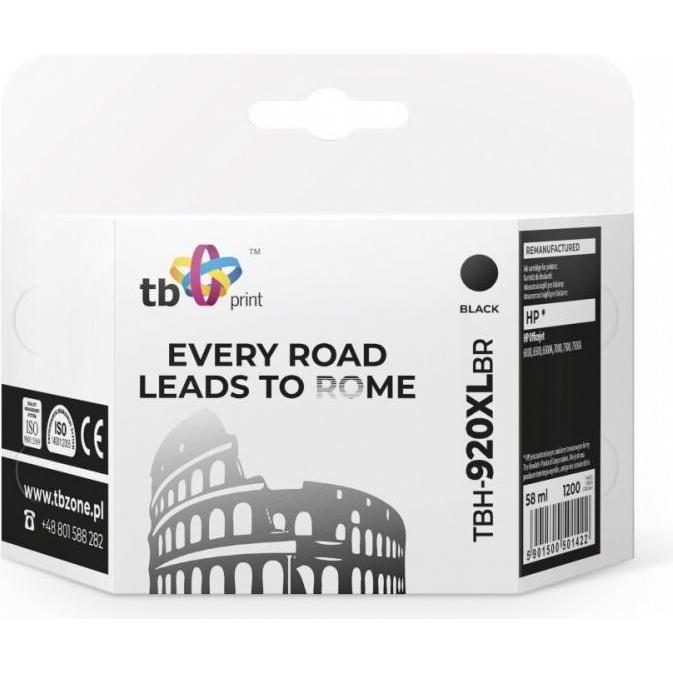 Print, Cartucce, Tusz do HP OJ 6500 TBH-920XLBR BK ref. (FC)