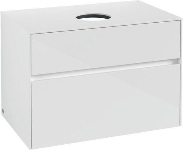 Produktbild Villeroy & Boch V&B Waschtischunterschrank COLLARO 800x548x500mm WT mttg Glossy White (80 x 50 x 55 cm)