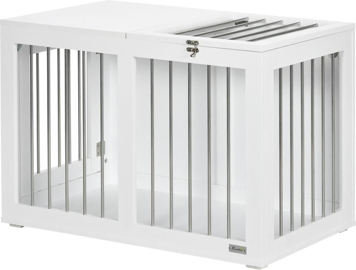 PawHut Cage pour chiens avec portes verrouillables (Chenil pour chiens)
