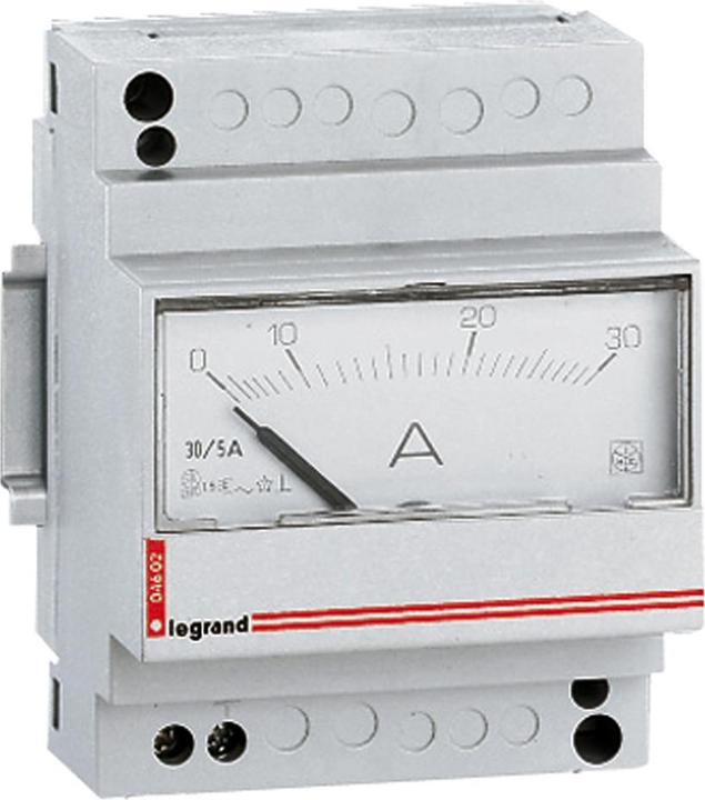 Actual product image Legrand LEG 04602 Ammeter 0-30A analogue Lexic