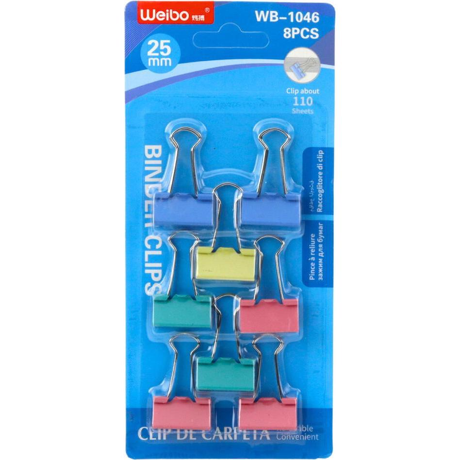 Lean Toys, Graffette, Set of 8 Colored Paper Clips 25mm (8x)