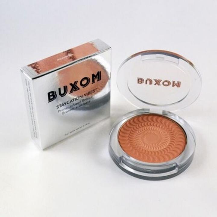 Buxom Staycation Vibes Primer-Infused Bronzer - Rooftop Tan 4g (Rooftop Tan, Bronzer, 4 g)