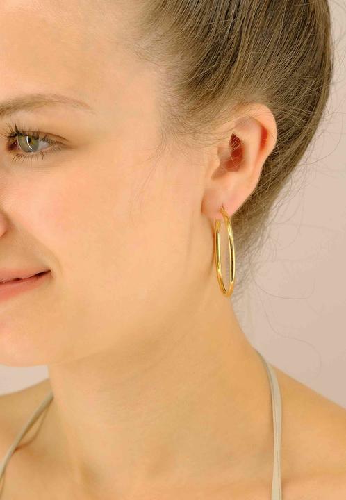 Actual product image Muau Creoles (750/18K yellow gold)
