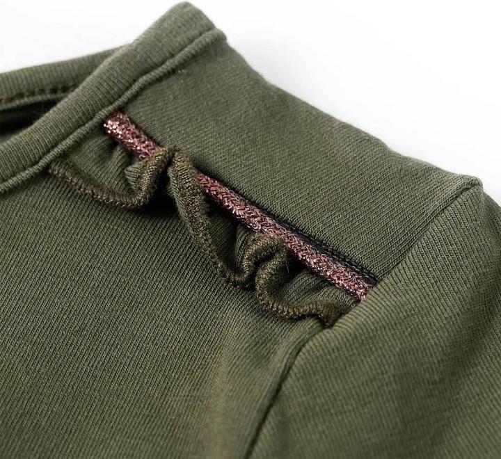Produktbild vidaXL Kinder-Langarmshirt Khaki 128,Material: 95 % Baumwolle. 5