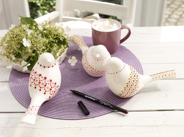 Actual product image Edding Porcelain pens warm colours set of 6pcs. (Multicoloured, 4 mm, 6 x)