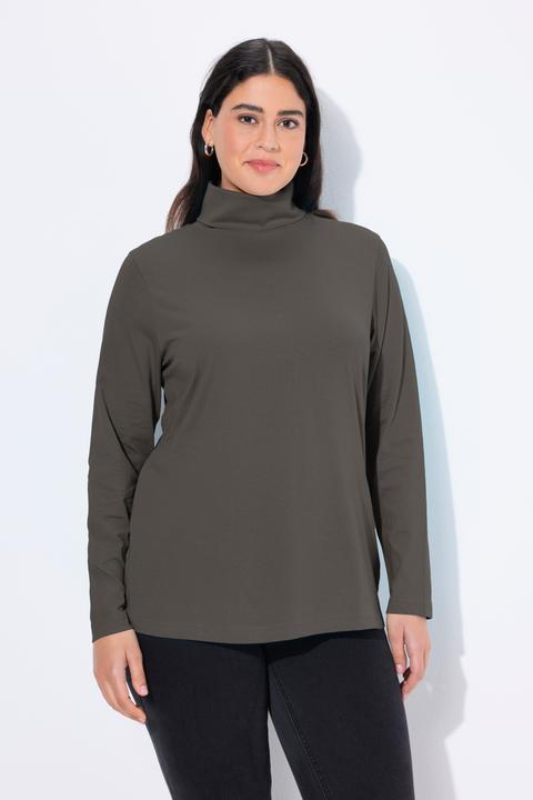 Produktbild Ulla Popken Shirt, Rollkragen, Slim, Langarm (46, 48)