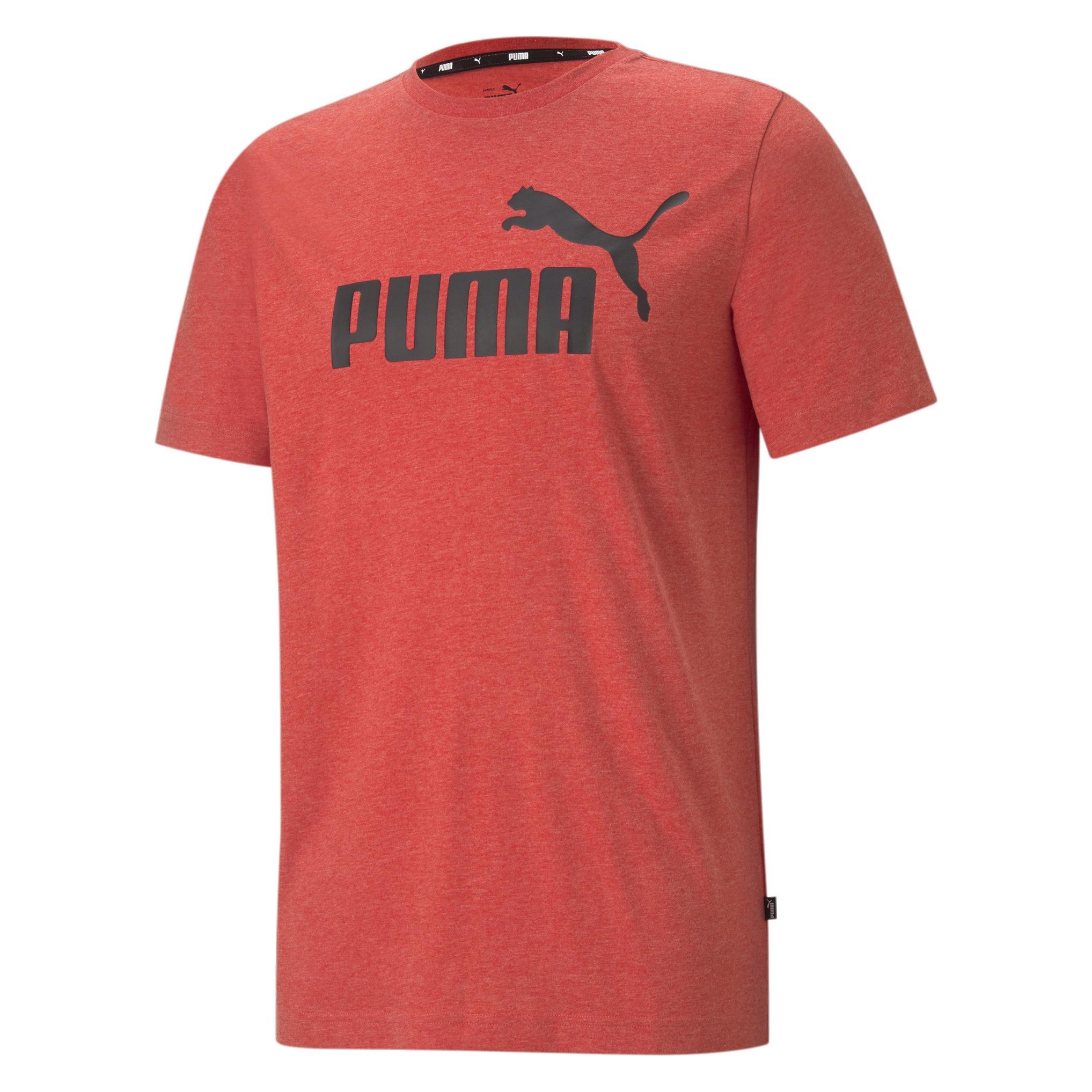 Puma, Herren, Sportshirt, Ess Heather Tee-586736 (S), Rot, S