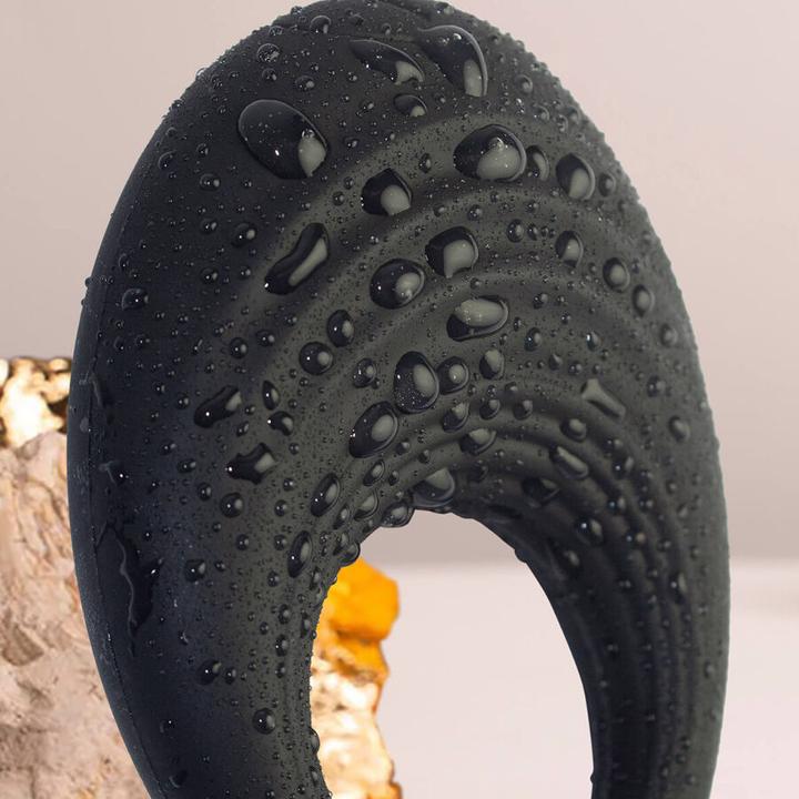 Actual product image Rocks-Off Spire - Vibrating Cockring - Black (6.30 cm)