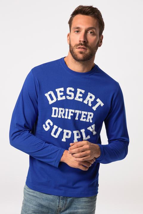 Actual product image JP1880 Long-sleeve top, embroidery, round neck, up to 8 XL (4XL)